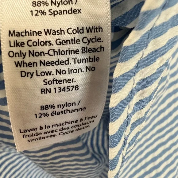 Vineyard Vines Blue Striped Swim Coverup - Picture 6 of 12